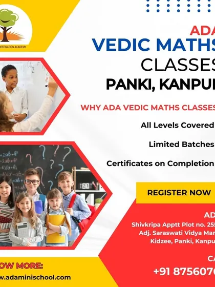 Our Vedic Maths classes are now available in Panki, Kanpur. We offer limited batches to ensure personalized attention and provide certificates upon completion.