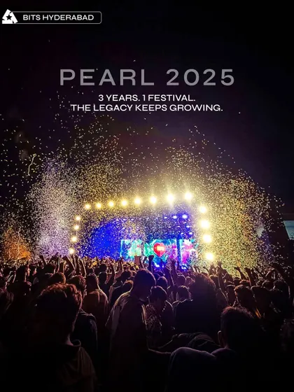 Three years of a growing legacy at Pearl, BITS Hyderabad, captured in a single shot of a confetti-filled celebration.