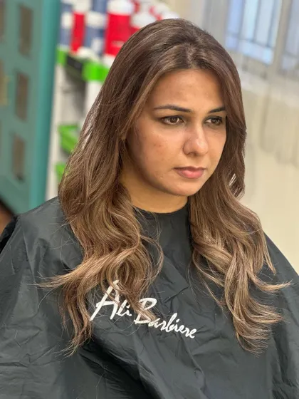 The final look is a beautiful, rich brown with subtle highlights.