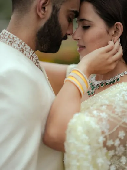 An intimate close-up that feels like a private moment between the couple. These are the shots that truly tell your love story.
