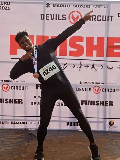 The "Finisher" banner says it all. We train to complete the course, no matter how tough it gets.