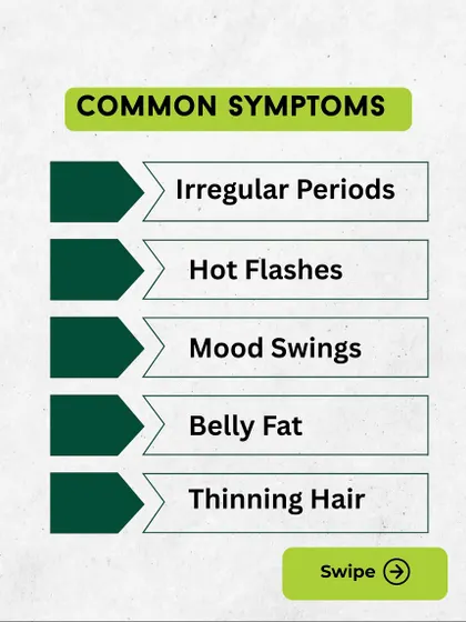 This series explains what perimenopause is, why it happens due to fluctuating estrogen and metabolism, and its common symptoms. I help women navigate this transition with natural fixes like clean eating, exercise, and stress management.