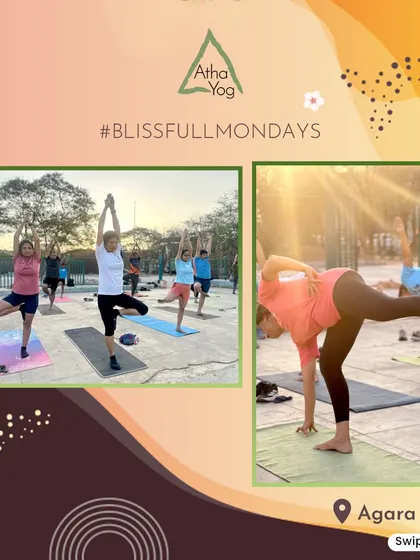 More scenes from our #BlissfullMondays at Agara Lake. We believe in starting the week with positive energy, mindful movement, and community connection.