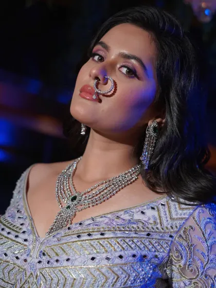 The intensity of the look. The makeup is blended to perfection, ensuring it looks just as good up close as it does from afar.