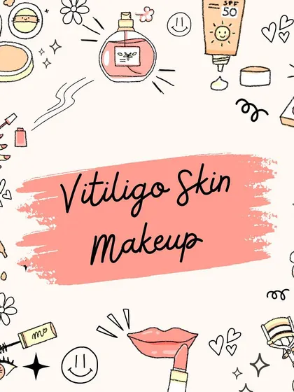 An illustration highlighting the theme of Vitiligo Skin Makeup. It's a specialized and important skill that I am proud to teach in my academy.