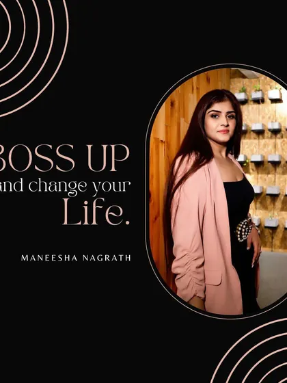 "Boss up and change your Life." A powerful message about taking control through personal branding.