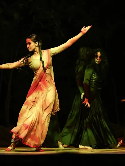 A moment of intense emotion and movement from 'Sitayana'. My stage work is deeply rooted in character development and narrative expression.