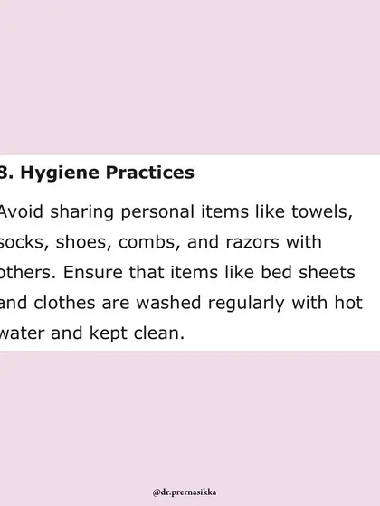 Good hygiene practices are vital for preventing the spread of fungal infections. In my Times Entertainment feature, I stressed the importance of not sharing personal items and regularly washing clothes and bedsheets in hot water.