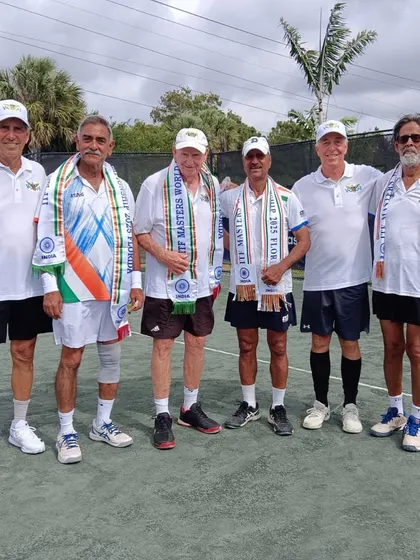 Congratulations to our senior player, Arvind Bhasin sir, for his convincing victory with the Indian team at the 2025 ITF Masters World Team Championships in Florida.