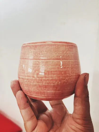 This student explored all four major techniques in her beginner's course, creating these beautiful pieces, including a delicate pierced vase and a little house luminary.