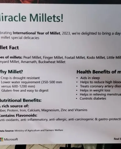 Millets are a powerhouse of nutrition, and I often include them in my diet plans. This informational graphic explains their many health benefits, from aiding sleep and controlling diabetes to being a rich source of fiber, protein, and essential minerals.
