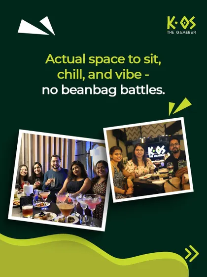 Forget fighting over beanbags at a house party. Here, there's actual space to sit, chill, and vibe with your entire crew without any hassle.