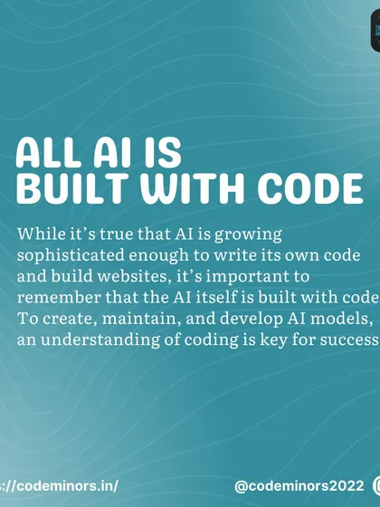 It is important to remember that all AI is built with code. A strong understanding of programming is key to creating, maintaining, and developing the AI models of the future.