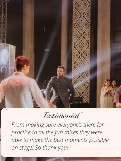"From making sure everyone's there for practice to all the fun mixes they were able to make the best moments possible on stage! So thank you!" I manage the entire process to ensure a smooth and fun experience for everyone.