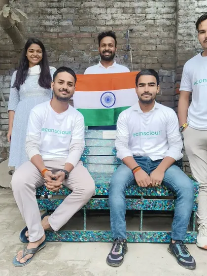 Our full team, united by a shared mission. We are proud to work together, turning our vision of a waste-free world into a reality, one product at a time.