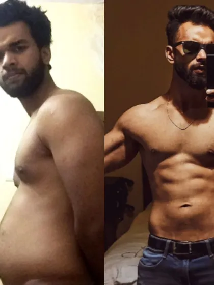This is my own transformation. I went from skinny-fat to lean and muscular. I did it by creating a calorie deficit, increasing my protein, focusing on strength training, and prioritizing rest. If I can do it, so can you.