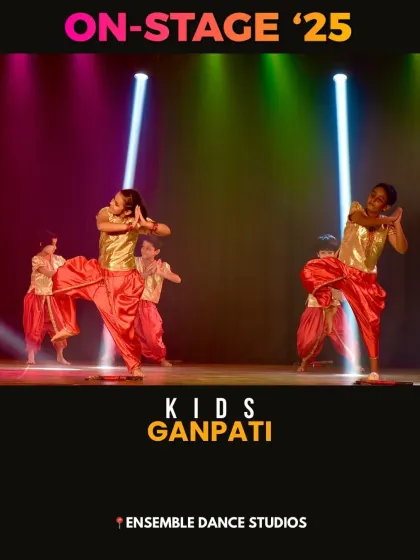 A devotional Ganpati performance by our kids' batch. These pieces teach students about expression and storytelling through traditional Indian dance forms.