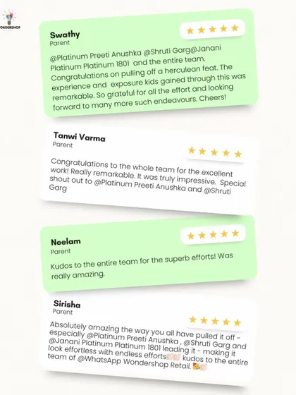 Nothing speaks louder than the words of happy parents. These testimonials from our Ram-Leela musical fill my heart. They highlight the remarkable experience and exposure the kids gain, which is the core goal of my children's theatre productions.