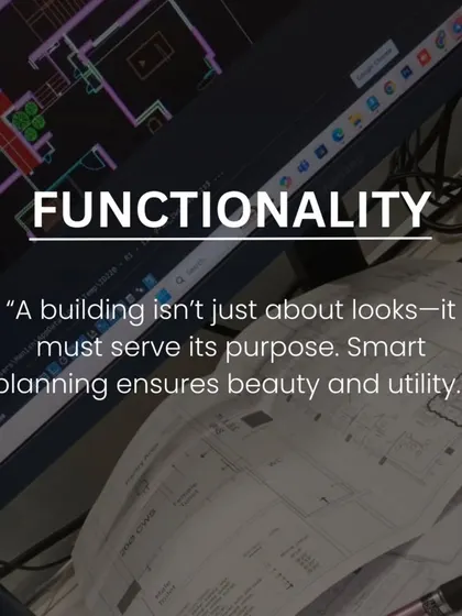 Architecture is about more than buildings; it's about crafting experiences. We build our work on three core principles: Balance for harmony, Functionality for purpose, and Sustainability for a timeless future.