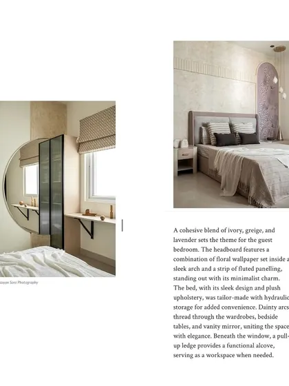 The guest bedroom from 'The Boho Escape' featured in AD.