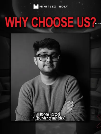 A little about me, Rohan Rastogi, the founder of Miniplex. My passion for audio-visual technology and design is the driving force behind every project.