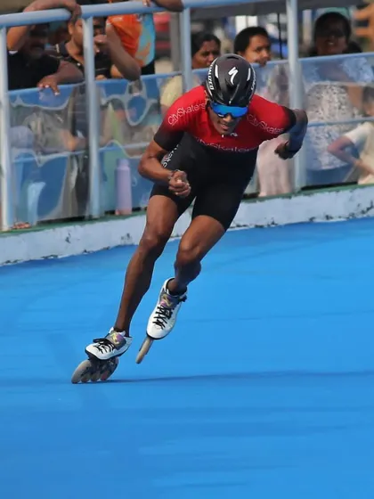 The explosive power of a skater in full stride. We help athletes like Dhanush Babu maintain peak physical condition to dominate their sport.