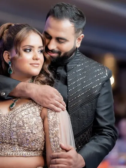 It was such a highlight to do my sister's engagement makeup. These photos capture the love and glow of the day. Her makeup was designed to be glamorous yet feel personal and special.