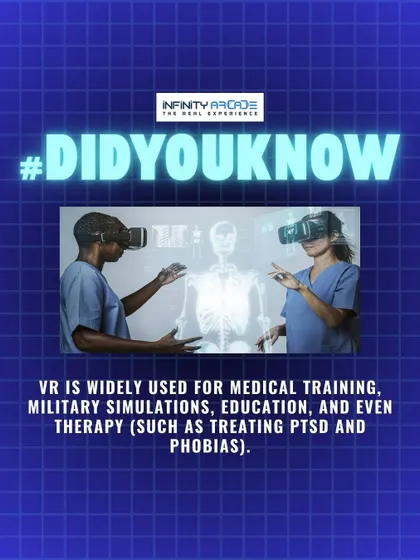 Did you know VR is used for medical training and therapy? Now you have a doctor-approved reason to play.