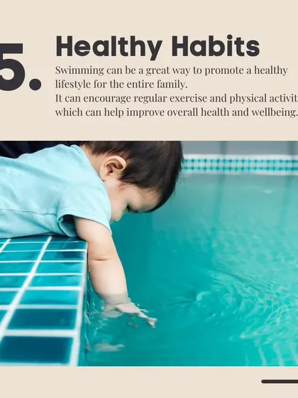 Swimming helps promote a healthy, active lifestyle for the entire family.