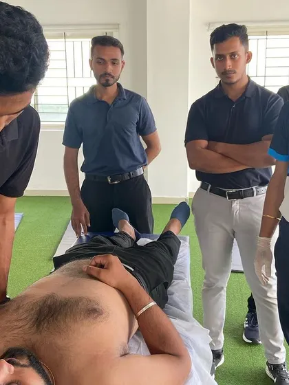 Here, our senior physios are teaching advanced manual therapy for the shoulder. This collaborative learning ensures consistent, high-quality care for all our patients across all our clinics.