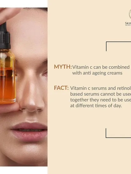 It is very important to know which ingredients you can and cannot mix. Vitamin C and Retinol should be used at different times of the day to ensure both ingredients work effectively without causing irritation.