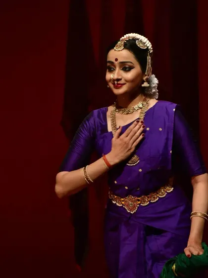An expressive moment from my production "MAANINI," where the Nayika is filled with love and admiration.