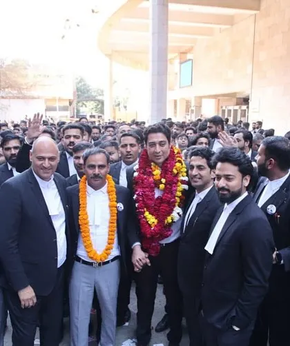 Surrounded by a large group of fellow lawyers on my nomination day. Seeing so many colleagues from the legal community come out to support my candidacy for the RCBA was an unforgettable experience.
