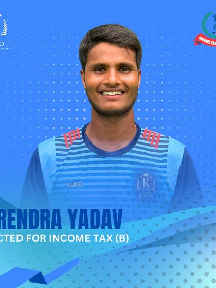 Congratulations to Narendra Yadav on his selection for the Income Tax (B) team. A testament to his hard work.