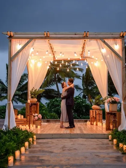 A perfect proposal against the dramatic backdrop of the Mumbai monsoon. I help plan and capture these once-in-a-lifetime moments, ensuring the setup, lighting, and atmosphere are just right for when you pop the question. This shot shows how we can turn even a rainy day into a cinematic memory.