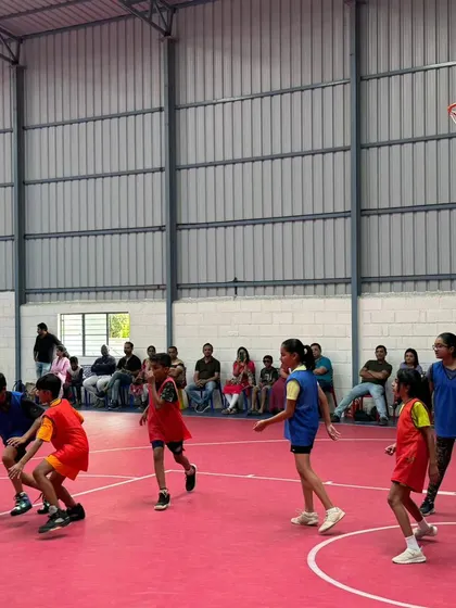 Our youngest players learning the game on a court that makes them feel like they are in the big leagues.