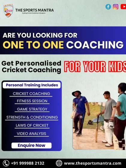 We offer personalized one-on-one coaching for kids. Our personal training includes cricket coaching, fitness sessions, game strategy, video analysis, and more to give your child a competitive edge.