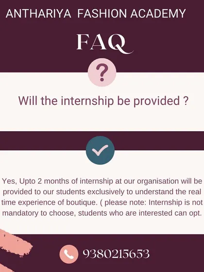 Yes, a guaranteed internship of up to two months is a key part of our course. This gives our students real-time experience in a boutique environment, working with clients and understanding the business firsthand.
