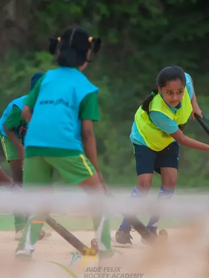 A moment from a practice match at our 2022 summer camp. These games are where players put their new skills to the test.