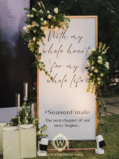 A beautiful video capturing the essence of a minimalist wedding. The decor focused on a clean palette of whites and greens, with soft, ambient lighting creating a romantic and deeply personal atmosphere.