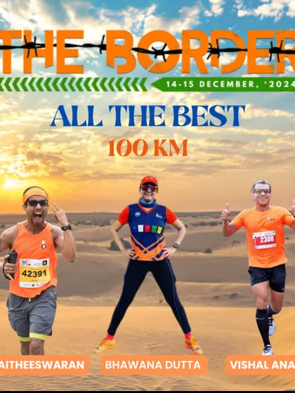 Our 100 KM runners for The Border Race. This is a journey of strength, perseverance, and pushing boundaries.