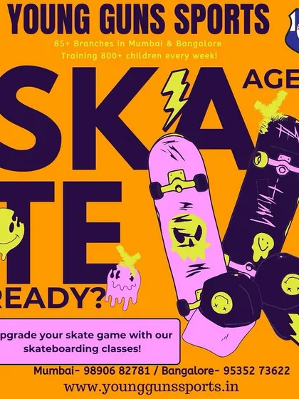 Are you skate ready? This graphic promotes our skateboarding classes to upgrade your skate game.
