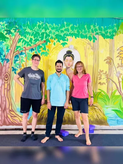 Welcoming two new yogis all the way from Germany to our studio. It was a pleasure to have them join our class and share their energy with us.