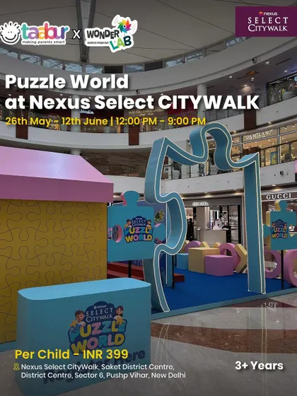 Puzzle World at Nexus Select CITYWALK, an event filled with giant puzzles and brain-teasing games.