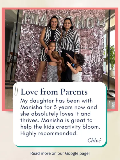 Nothing makes us happier than hearing from the parents in our community. This note from Chloe, whose daughter has been with us for three years, captures the essence of what we strive for: helping every child's creativity bloom in a thriving, supportive environment.