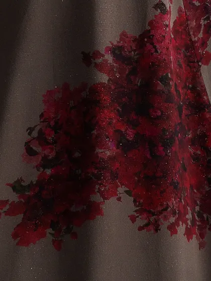 Step into my world, where bright bougainvilleas against shadowy skies serve as an inspiration for modern Indian apparel.