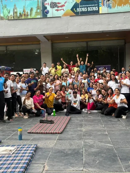 Our Chandigarh community celebrating International Day of Yoga. This group photo captures the joy, energy, and togetherness of the event, filled with energizing asanas and calming meditation.