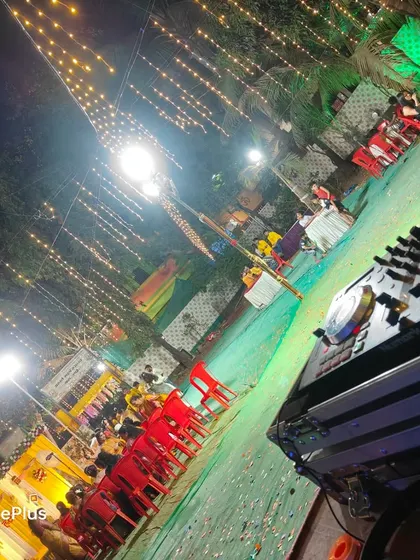 As a DJ, I bring the music to the party. Here's my DJ console setup at a Haldi event, ready to play the best tracks for the celebration.