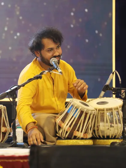Moments from my tabla solo in Bangalore, where I was invited for the 60th birthday celebration of Guru Shri Rajagopal Kallurkar ji. It was an honor to perform for such a special occasion.