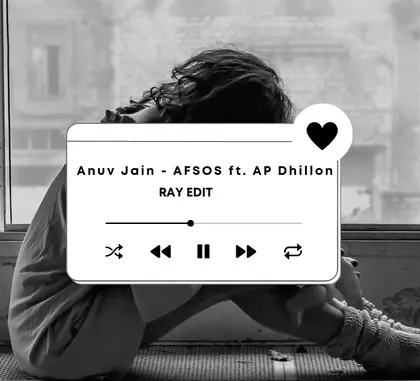 The official graphic for my "Afsos" edit, for when you're in your feels but still want a beat.